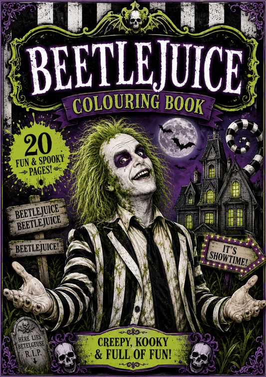 Beetlejuice colouring book