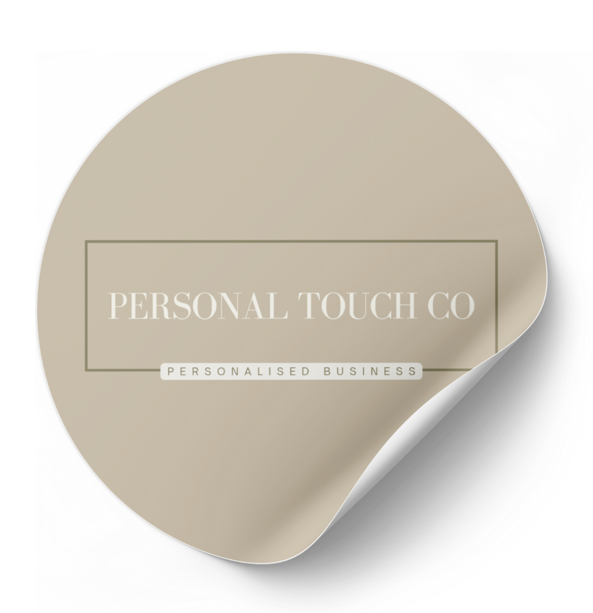 Custom circle Logo stickers