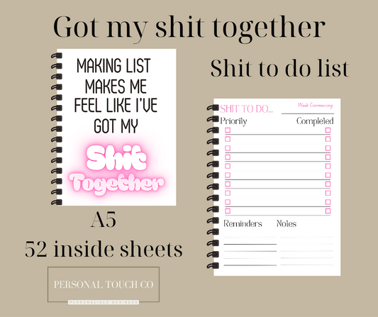 Making lists makes me feel like I've got my shit together