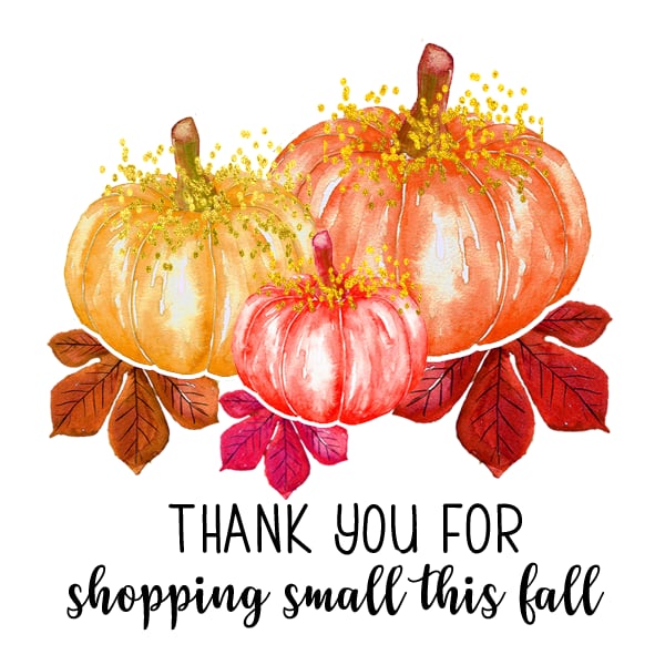 Fall packaging stickers Set 1