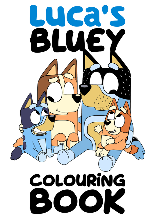 Bluey colouring book