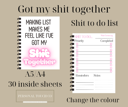 Making lists makes me feel like I've got my shit together