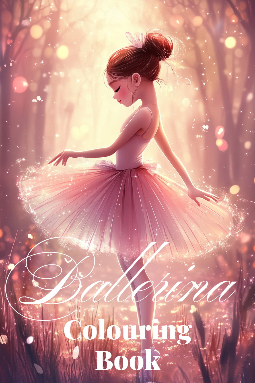 Ballerina colouring book